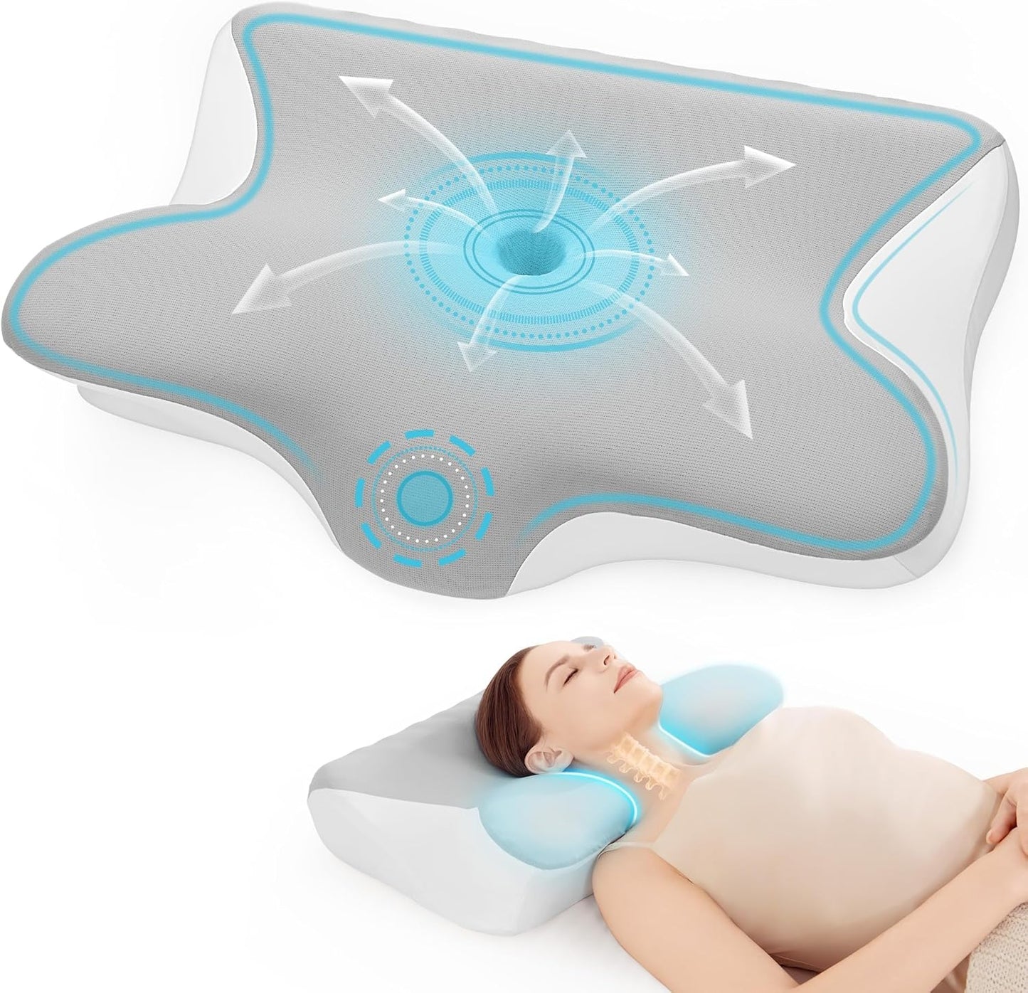 Almohada cervical viscoelástica - VitaAir 4D Pro™