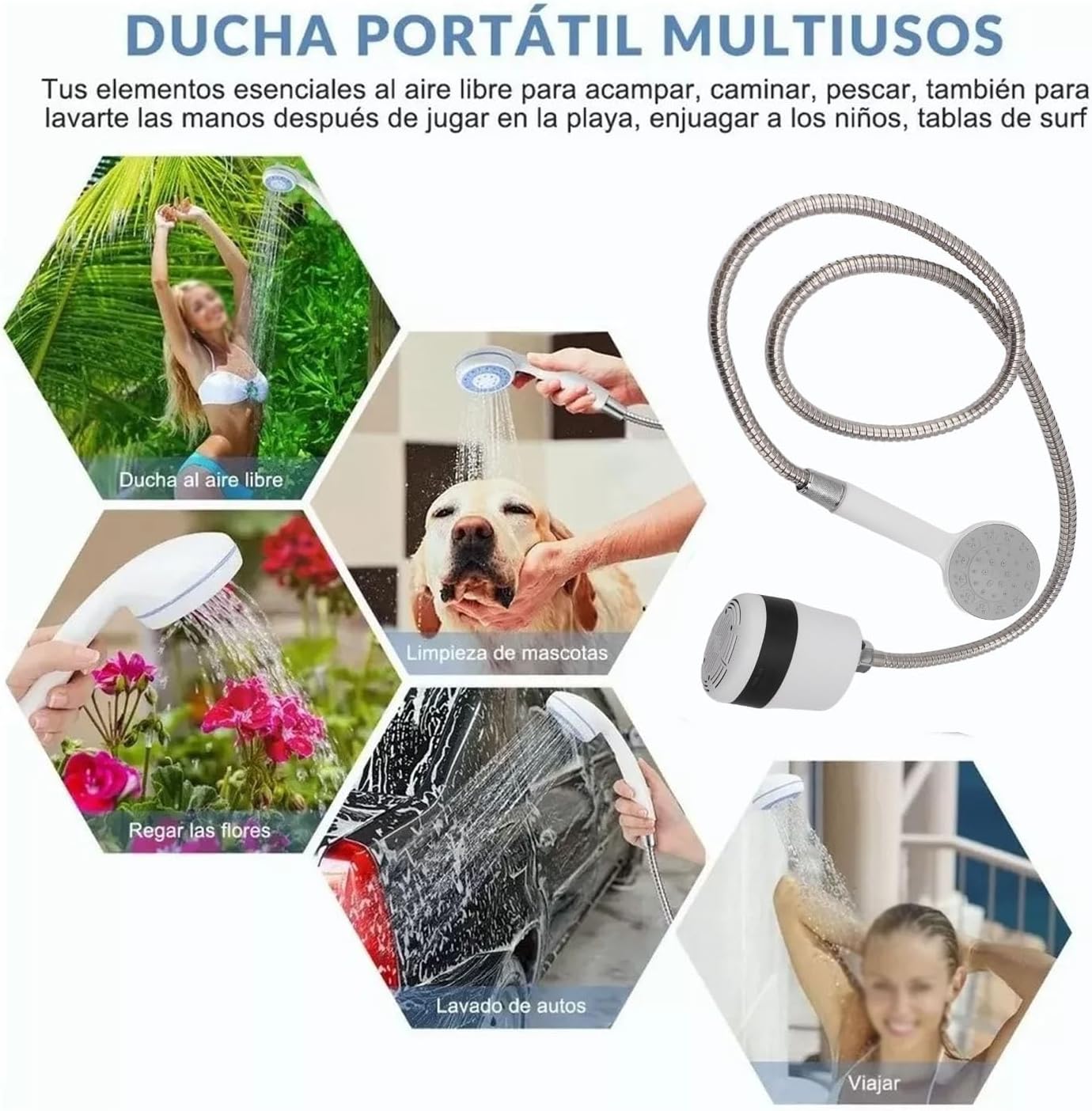 Ducha Portátil Recargable - HydroGo™