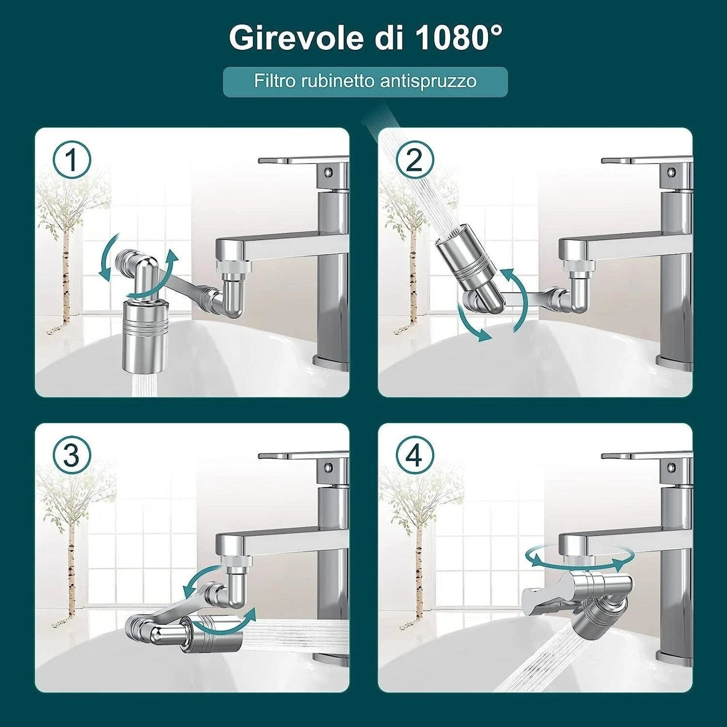 Extensor Giratorio para Grifo Multifunción - FlexiGrifo 360™