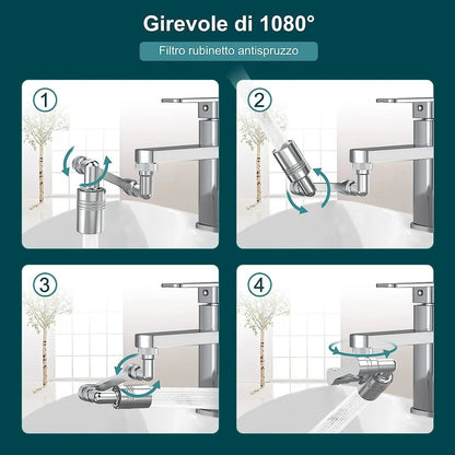Extensor Giratorio para Grifo Multifunción - FlexiGrifo 360™
