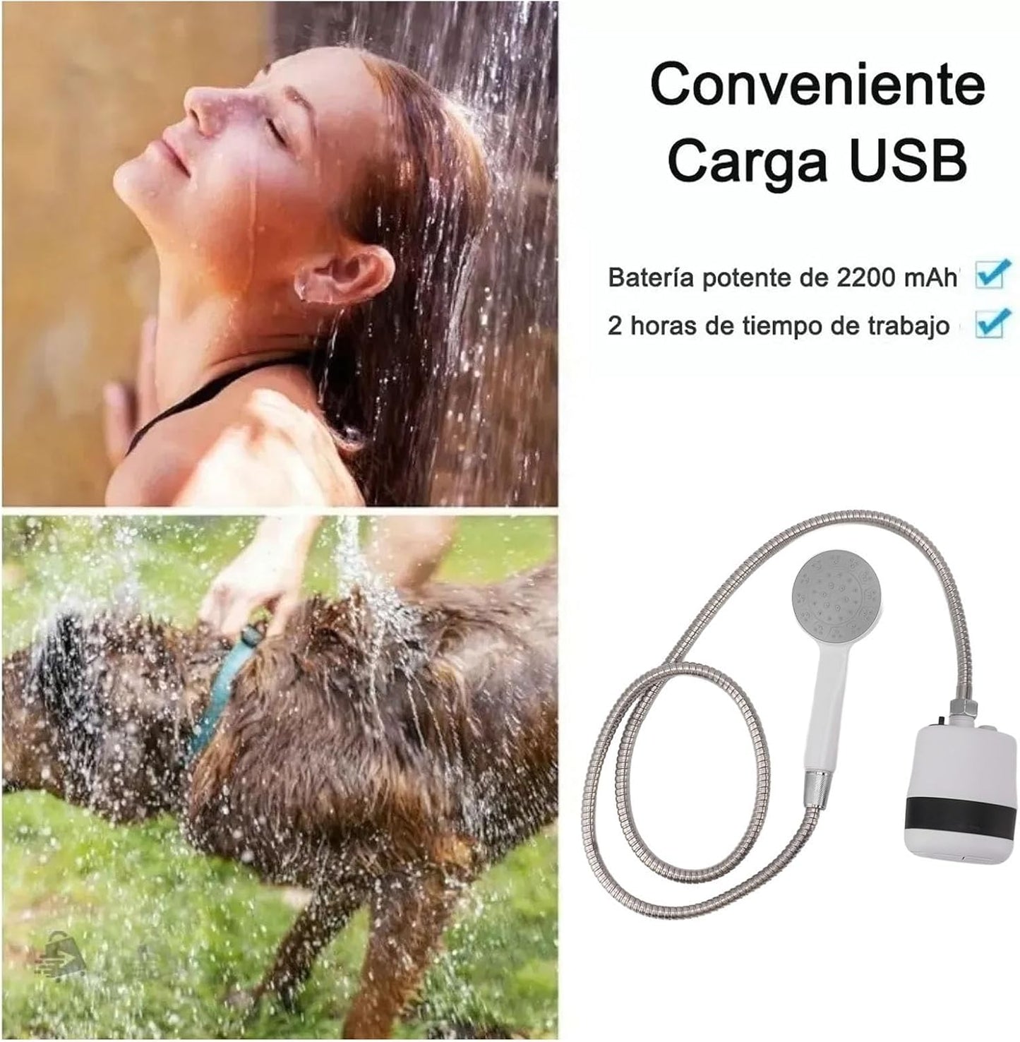 Ducha Portátil Recargable - HydroGo™