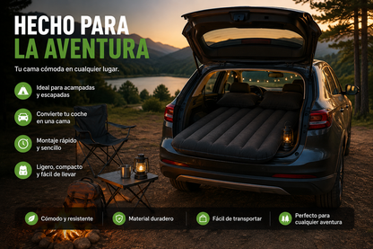 Colchón hincheble adaptado para coche - CampSleep™