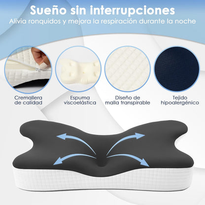 Almohada cervical viscoelástica - VitaAir 4D Pro™