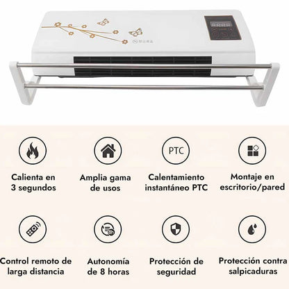 Aire Acondicionado Portátil 2 en 1 Calor y Frio - Bajo consumo y Máxima Potencia