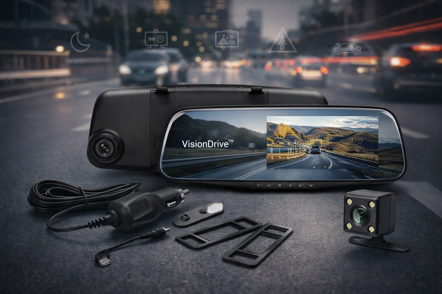 Retrovisor con DashCam integrada - VisionDrive™