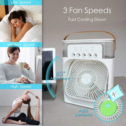 Ventilador Humidificador 3 en 1 - Brisa Ártica™